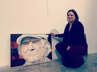 Het moment dat ik het werk had afgeleverd in Amsterdam