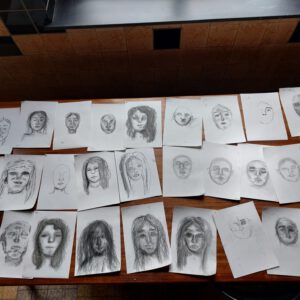 Les portrettekenen voor De Nieuwe Vincent