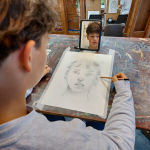 Les portrettekenen voor De Nieuwe Vincent